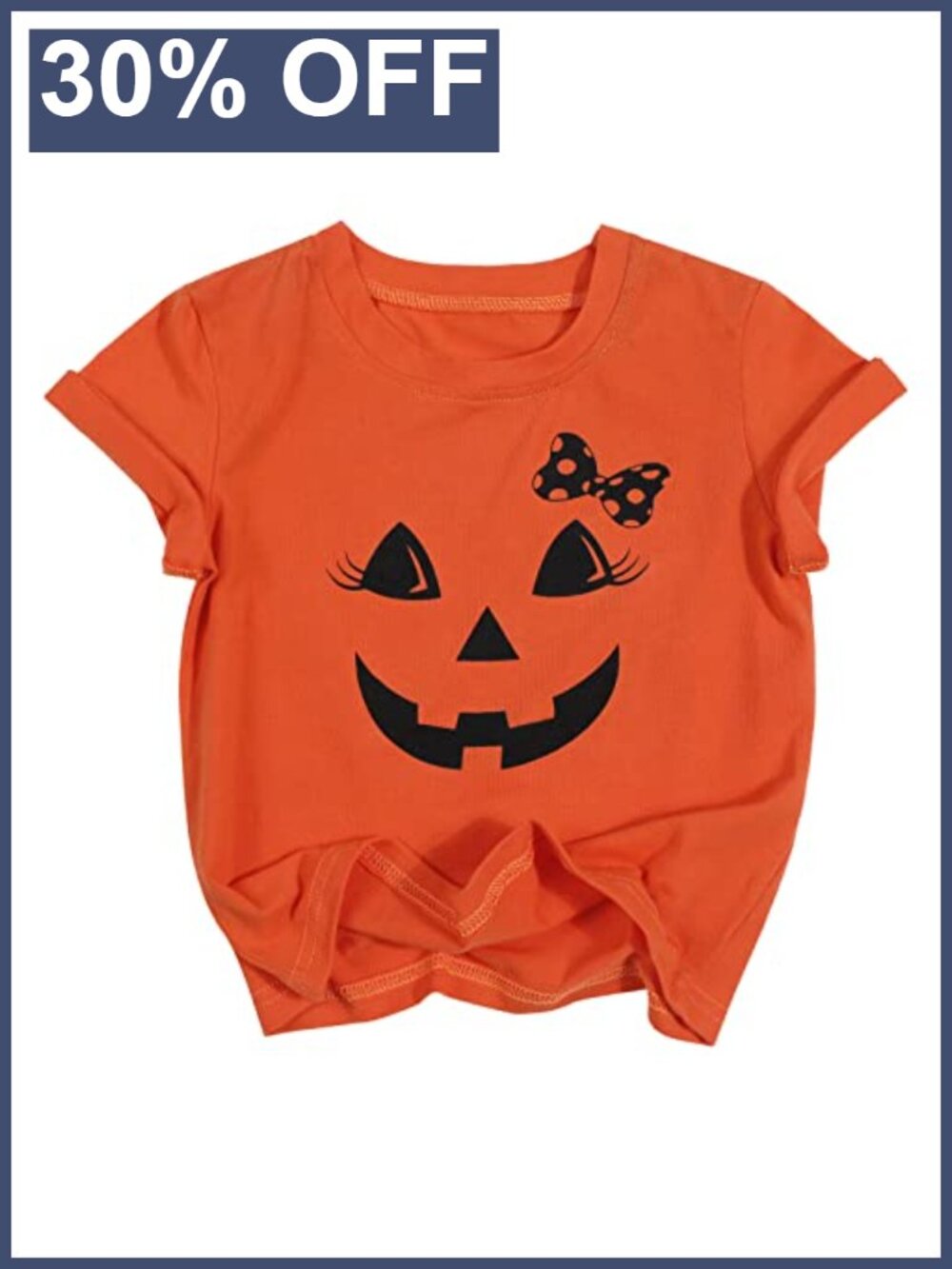 Toddler Halloween Ghost Boo Graphic Short Sleeve Tee